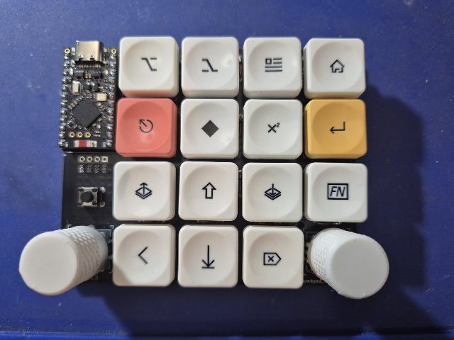 hotswap rgb dumbpad, built